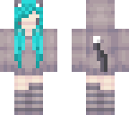 full hair dyed blue