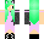 green robot girl