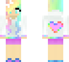 pastel rainbow girl