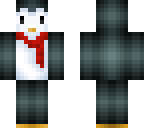 penguin with a scarf