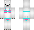 polarbear with striped bikini
