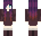 purple hair fading red