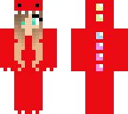 red girl dinosour
