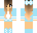 blue bow girl