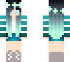 blue ombre girl