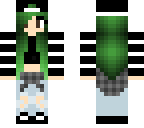 green hair