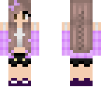 purple dressed girl