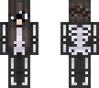 skeleton girl onesie