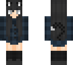 striped cat girl