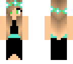 teal little kelly in a black dress