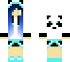 blue panda girl
