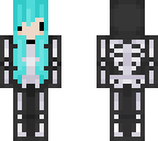 blue skelaton skin
