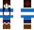 blue winter girl