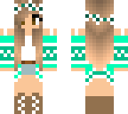 cute teenage green girl