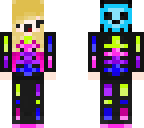 funky punky skeleton girl