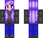purple hoddie girl