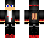 red boy with bacon on back