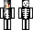 skeleton girl with mask
