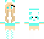 blue panda girl