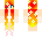 fire sunset girl