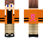 halloween skin with brest cancer ribon