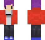 purple hair hoddie dude