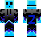 blue fire slime skin
