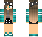 cute blue green girl with headband