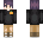 cute guy with dark purple halloween hair