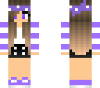 cute purple headband girl