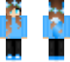 cute sky blue wolf girl