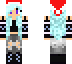 festive skin 1 blue hair girl