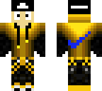 gold nike person