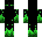 green flames