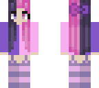 purple and pink - half and half