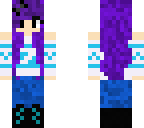 purple hair sweater