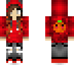 red hoodie girl