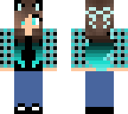 blue fall girl