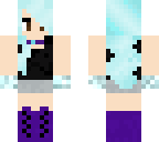 blue haired girl