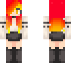 cute fire girl with fox ears