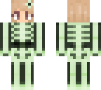 glow in the dark green skeleton girl