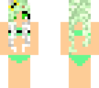 green bikini girl