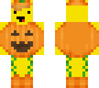 happy banana in pumpkin suit