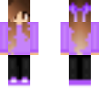 kawaii purple bow