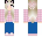 pink fall neko girl