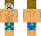 sad man with abs