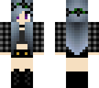 simple gothplaid girl