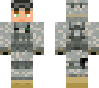 army acu - with helmet goggles front