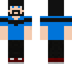beard and blue