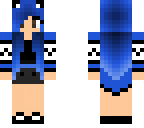 blue cat girl